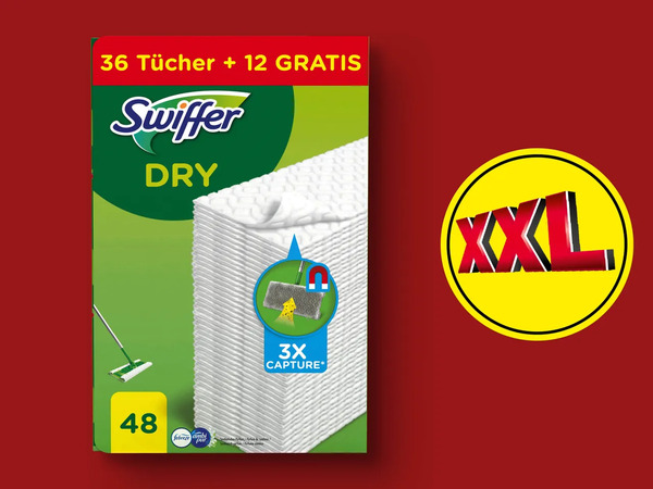 Bild 1 von Swiffer Bodenstaubtücher/Duster Staubmagnet Nachfüllpack, 
         48/9+3 Stück