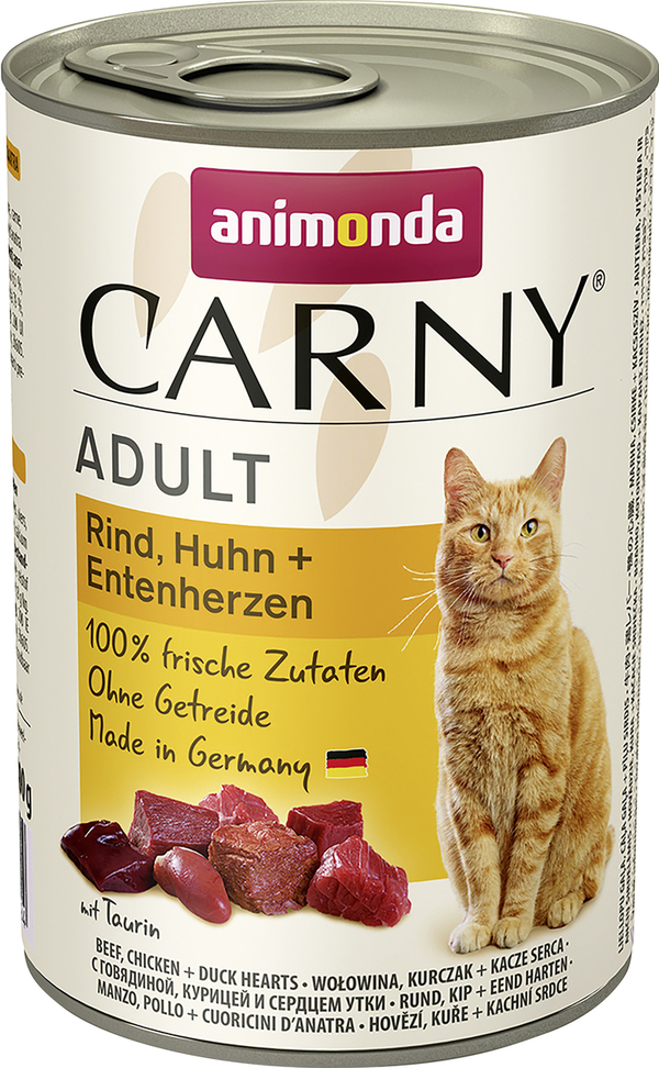 Bild 1 von Animonda Carny Adult Rind Huhn + Entenherzen 400 g