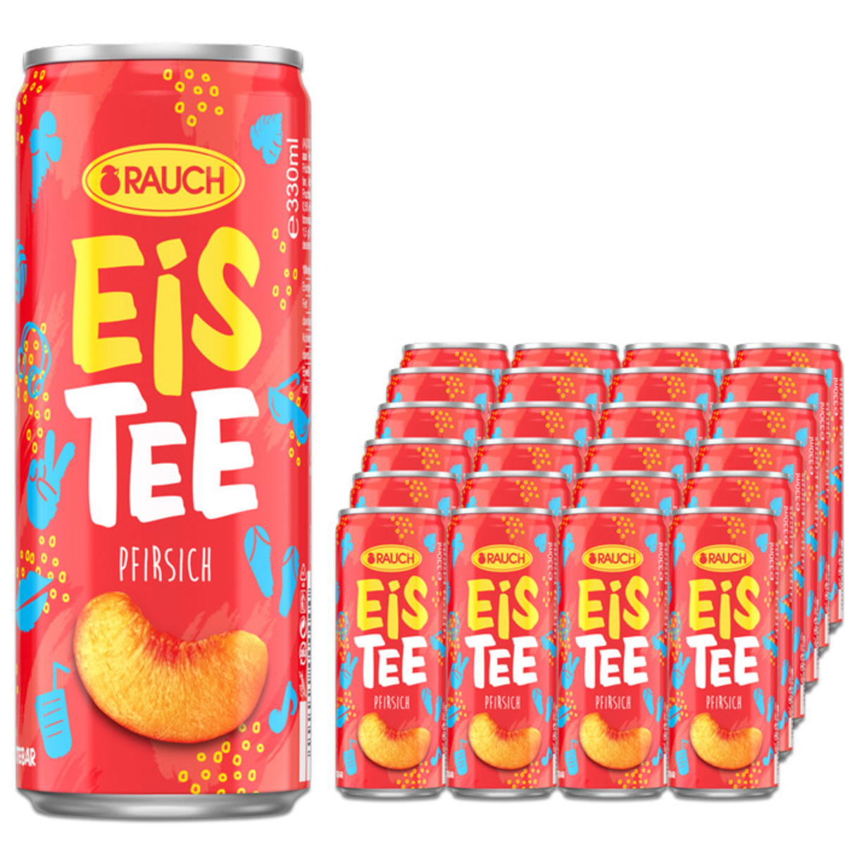 Bild 1 von Rauch Eistee Pfirsich 24x0,33l DPG