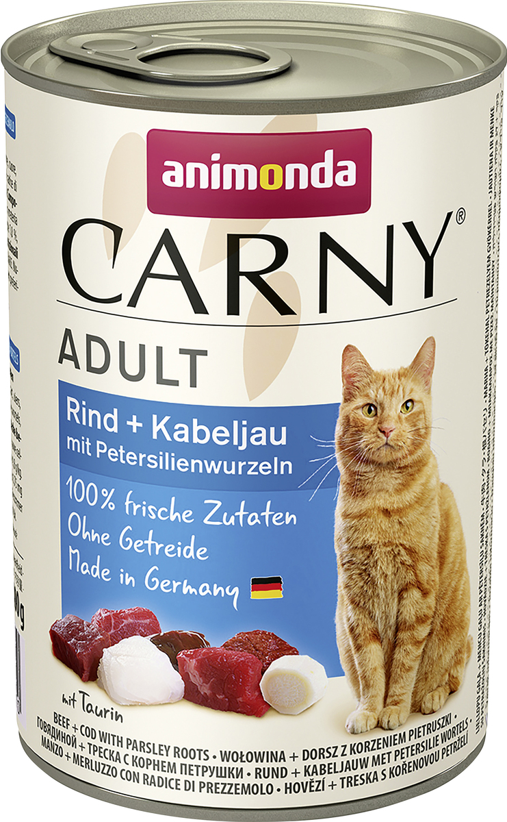 Bild 1 von Animonda Carny Adult Rind + Kabeljau mit Petersilienwurzeln 400 g
