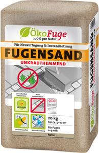 ÖkoFuge Fugensand Unkrauthemmend hell 20 kg