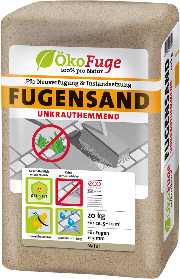 Bild 1 von ÖkoFuge Fugensand Unkrauthemmend hell 20 kg