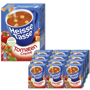 Heisse Tasse Tomaten Creme Suppe 12x63G