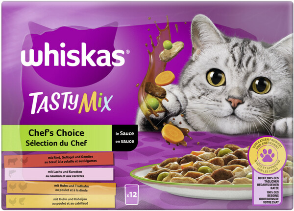 Bild 1 von Whiskas Tasty Mix Chefs Choice in Sauce 12x 85G