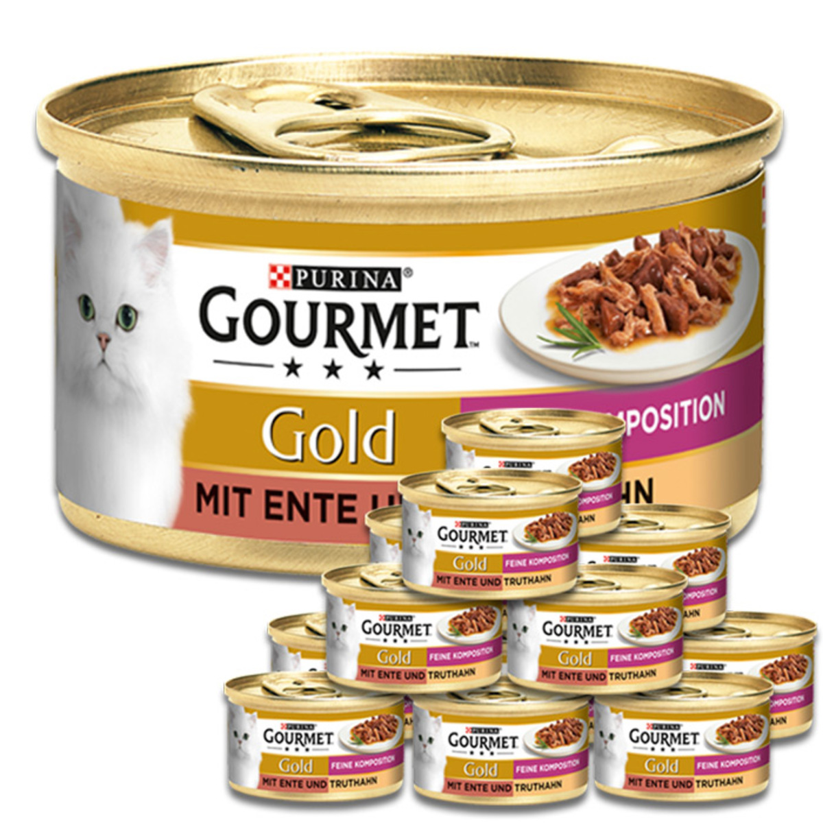 Bild 1 von Purina Gourmet Gold mit Ente & Truthahn 12x85G