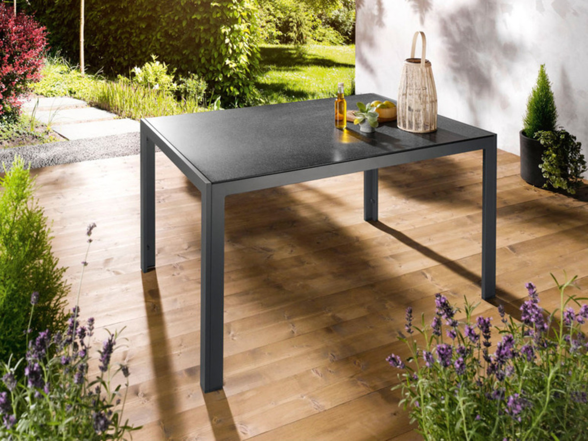 Bild 4 von LIVARNO home Alu Premium-Set »Toronto« 7-teilig - Standardtisch und 6 Hochlehner gepolstert