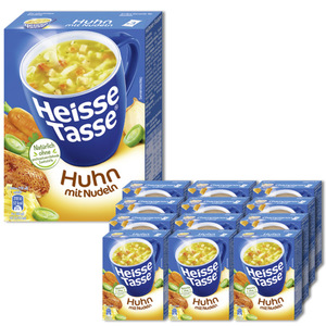 Heisse Tasse Huhn mit Nudeln Suppe 12x36,6G