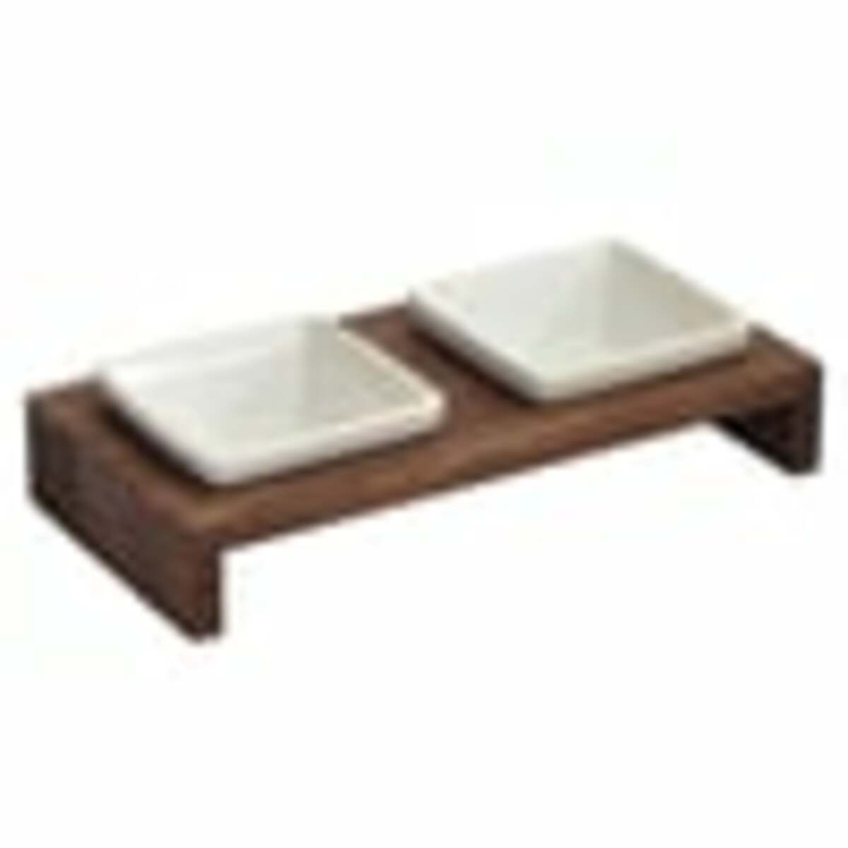 Bild 3 von Replus Futterstation Meshidai Doppelnapf Walnuss S