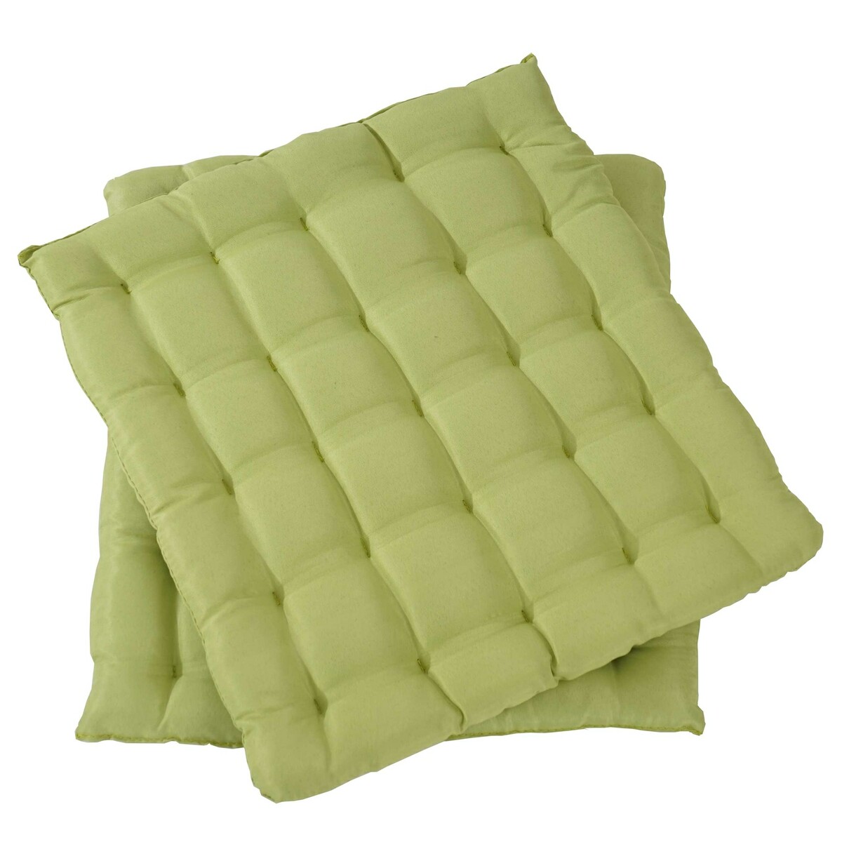Bild 1 von 2er-Set Sitzkissen Florida, Stuhlkissen Kissen, 43x41x3cm ~ hellgrün
