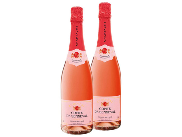 Bild 1 von 2er Weinpaket Comte de Senneval Premium Brut Rosé, Champagner, 
         1.5-l