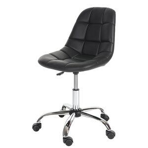 Drehstuhl MCW-A86, Bürostuhl Arbeitshocker, Schalensitz Kunstleder ~ schwarz