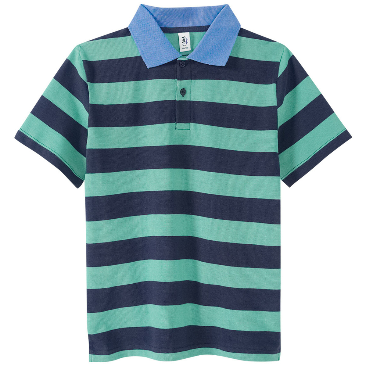 Bild 1 von Jungen Poloshirt mit Streifen DUNKELGRÜN / DUNKELBLAU