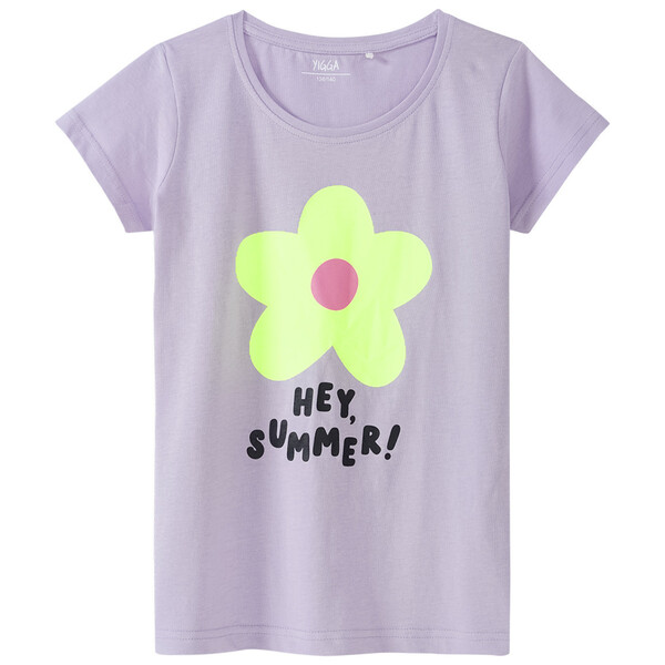 Bild 1 von Mädchen T-Shirt mit Neon-Print HELLLILA