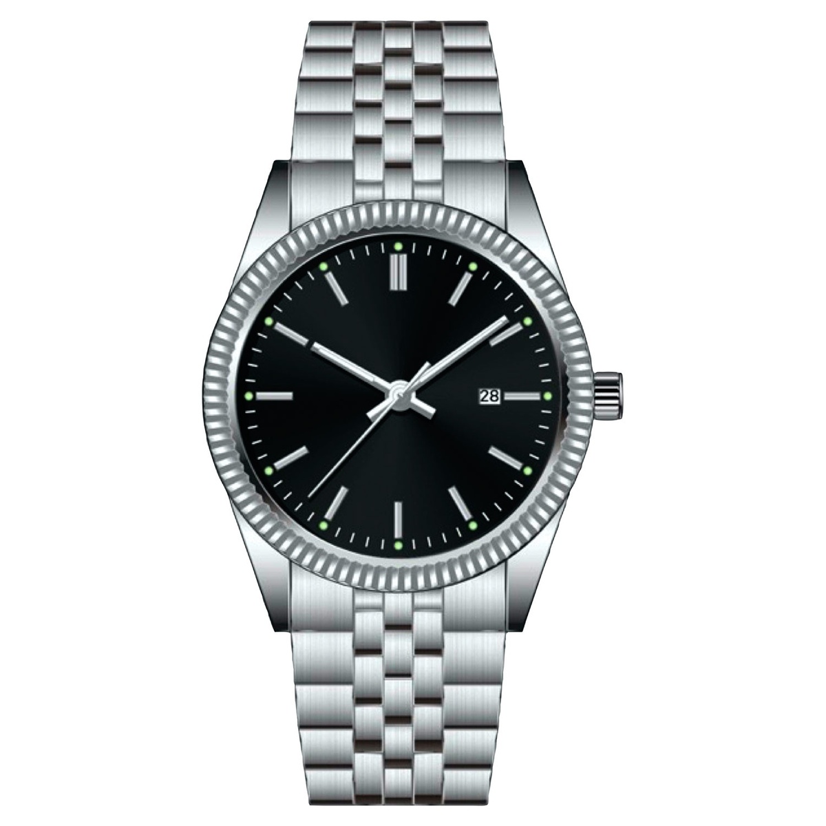 Bild 1 von KRONTALER Damen oder Herren Edelstahl-Armbanduhr