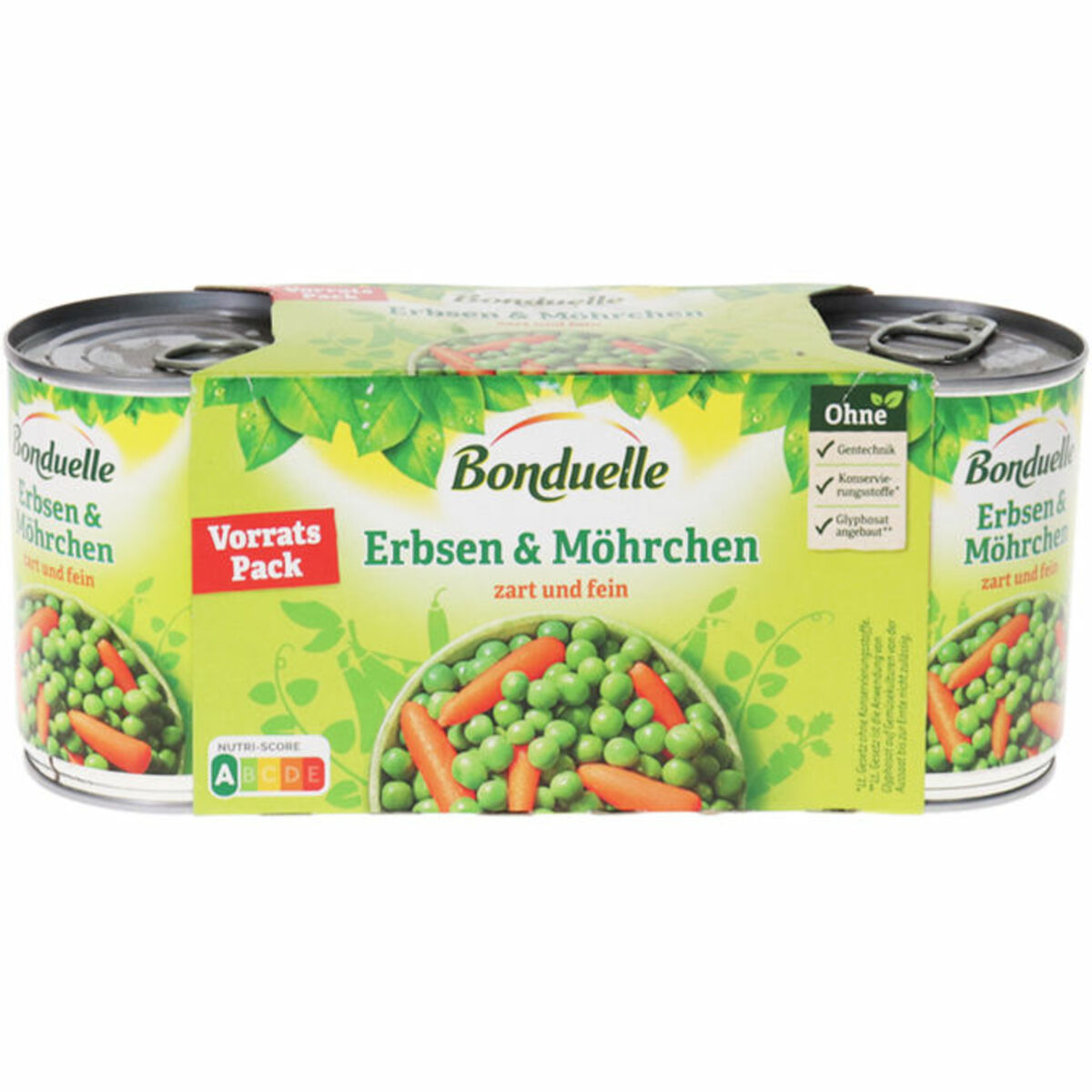 Bild 1 von Bonduelle Erbsen & Möhrchen, 3er Pack