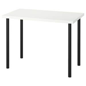 LINNMON / ADILS  Tisch, weiß/schwarz 100x60 cm