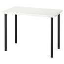 Bild 1 von LINNMON / ADILS  Tisch, weiß/schwarz 100x60 cm