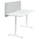 Bild 1 von BEKANT  Schreibtisch mit Abschirmung, weiß/grau 140x60 48 cm