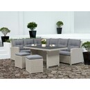 Bild 2 von Lounge-Set mit Esstisch Vermont 5-teilig Polyrattan Links Cloud Fossil