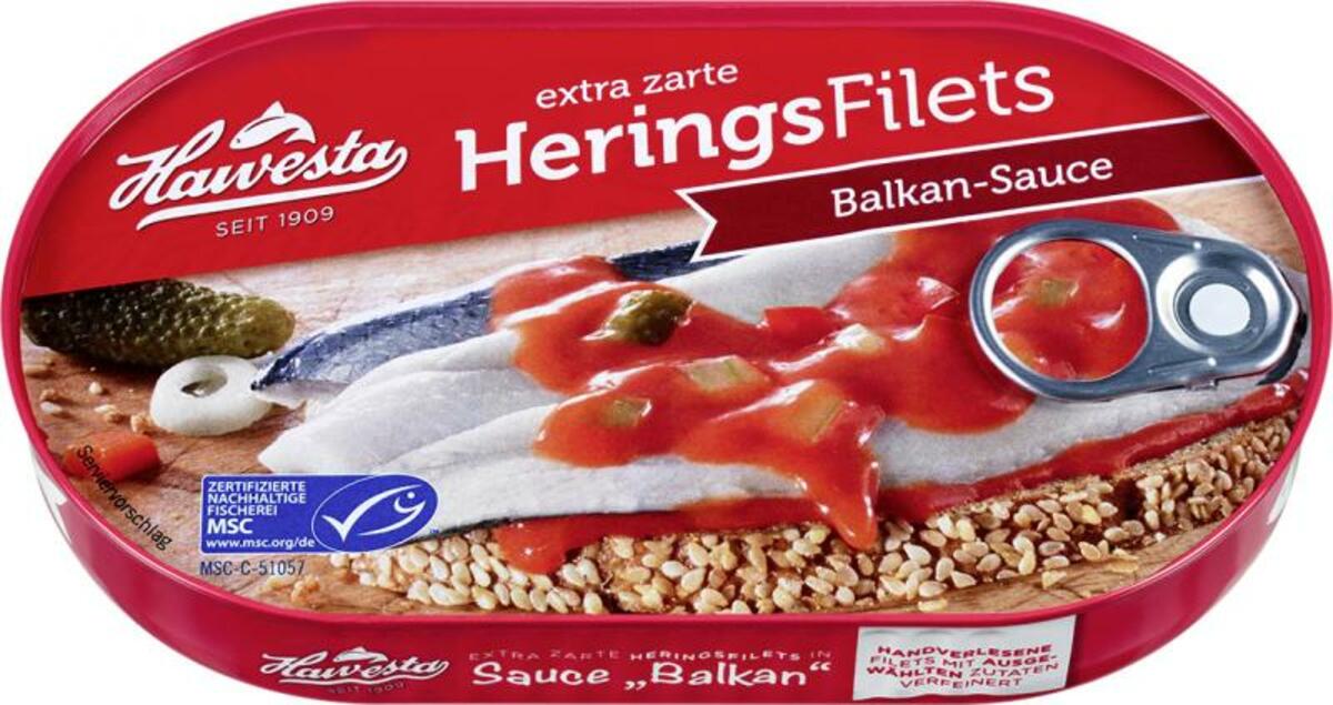 Bild 1 von Hawesta Heringsfilets in Balkan-Sauce