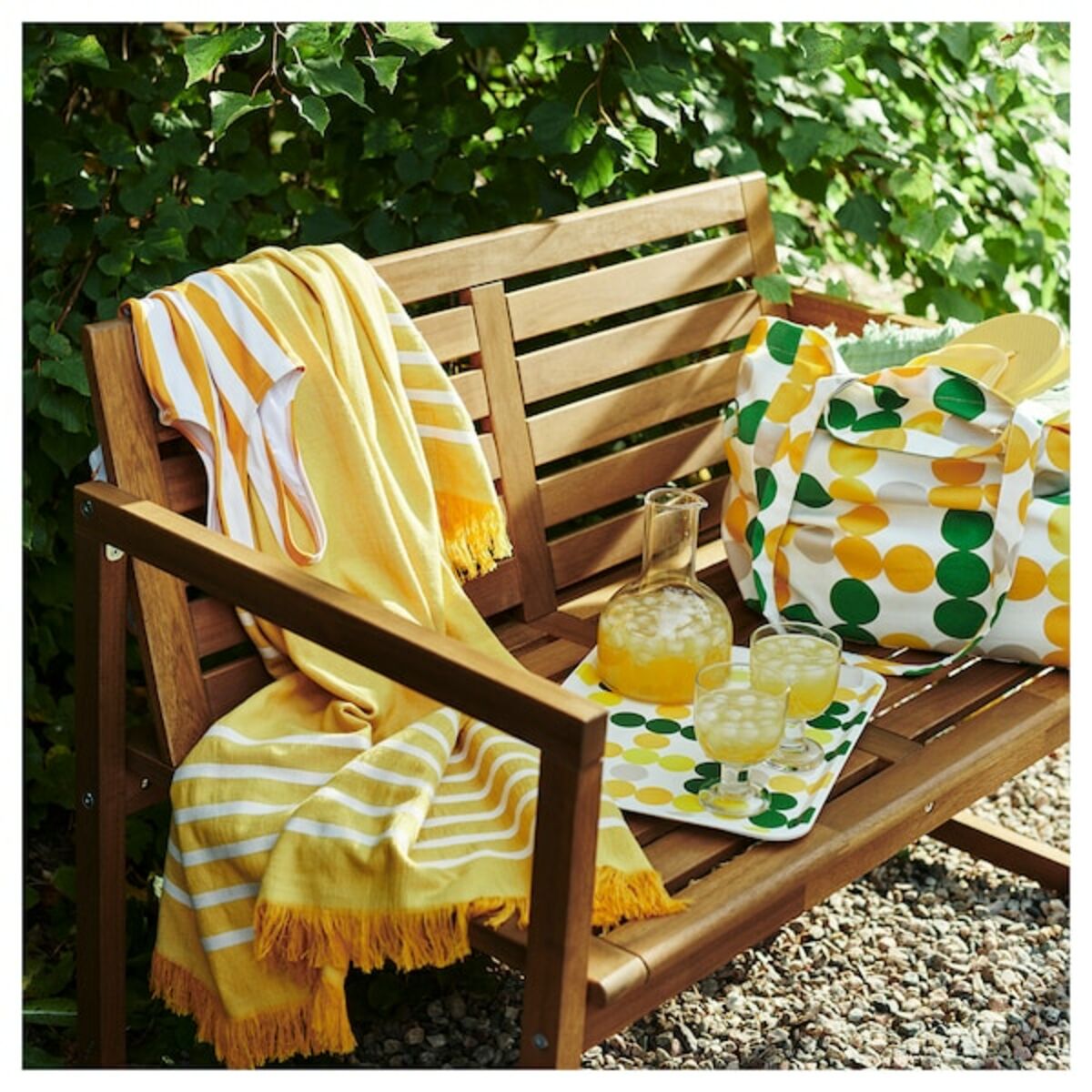 Bild 3 von BRÖGGAN  Strandtasche, Punkte bunt 41x28x39 cm/45 l