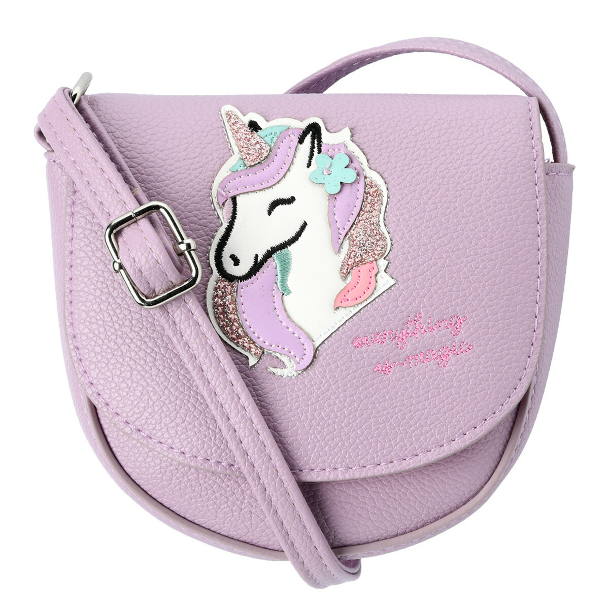 Bild 1 von Mädchen Umhängetasche mit Einhorn-Applikation HELLLILA