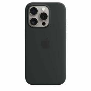 iPhone 15 Pro Silikon Case mit MagSafe - Schwarz