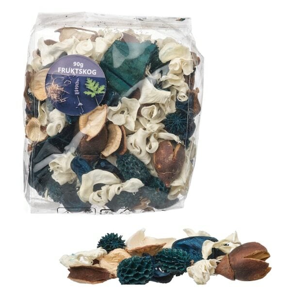 Bild 1 von FRUKTSKOG  Potpourri, duftend, Vetivergras & Geranie/schwarztürkis 90 g