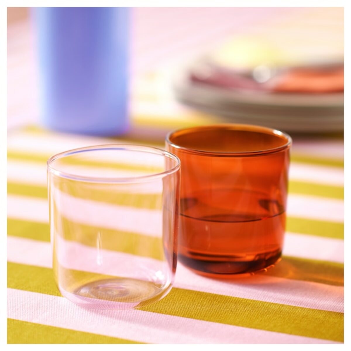 Bild 2 von TESAMMANS  Glas, hellrosa/braun 30 cl