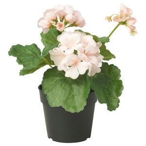 FEJKA  Topfpflanze, künstlich, drinnen/draußen/Geranie hellrosa 9 cm