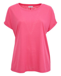 Pinkes T-Shirt, Janina curved, Fledermausärmel, pink