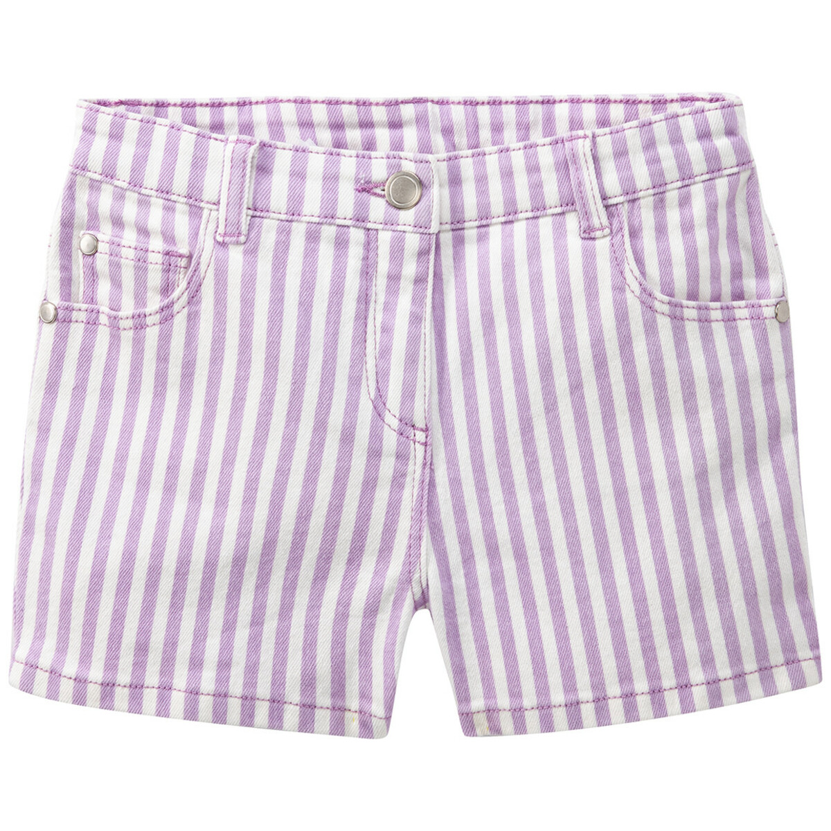 Bild 1 von Mädchen Jeans-Shorts mit Streifen HELLLILA / WEISS
