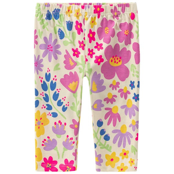 Bild 1 von Baby Capri-Leggings mit Blumen-Allover CREME