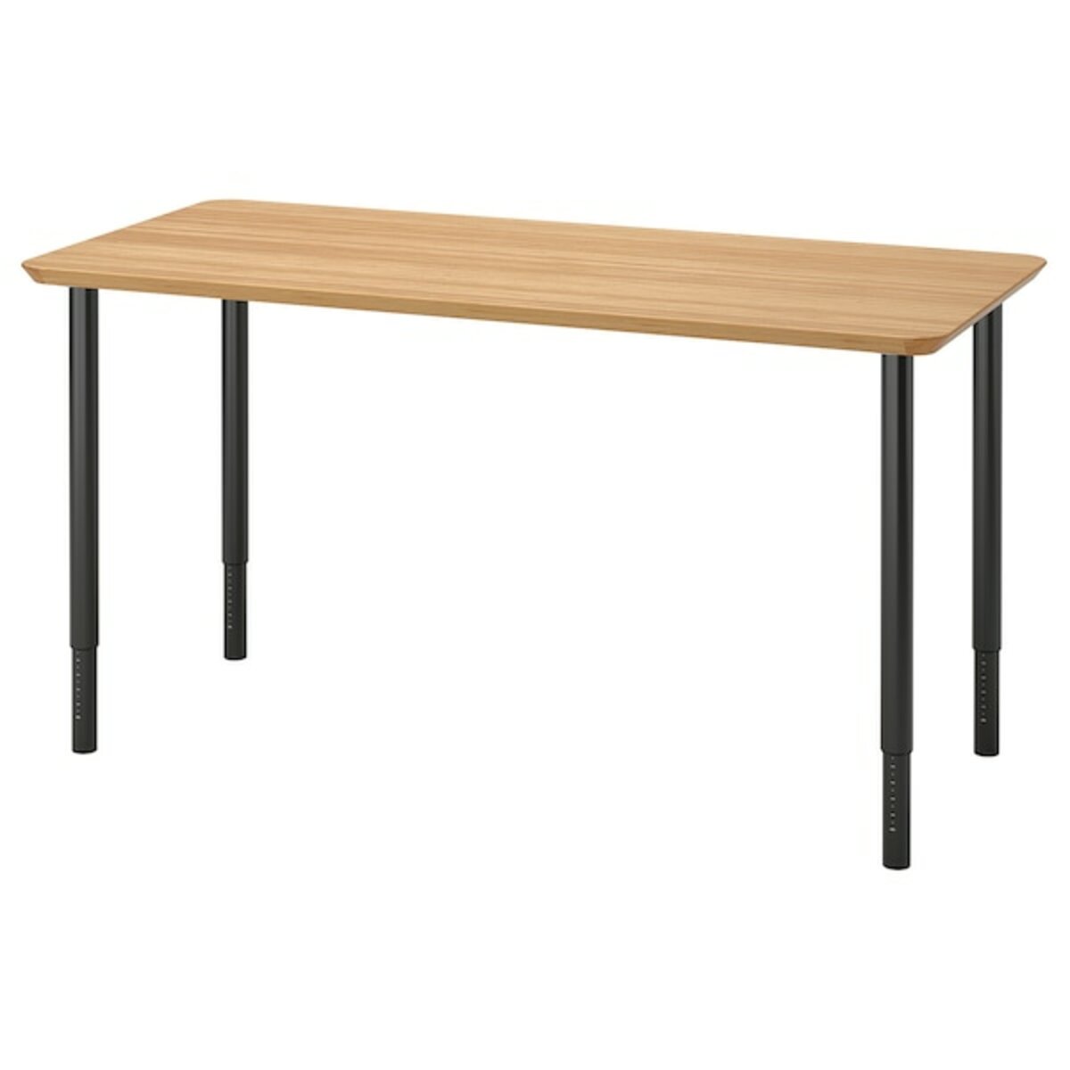 Bild 1 von ANFALLARE / OLOV  Schreibtisch, Bambus/schwarz 140x65 cm