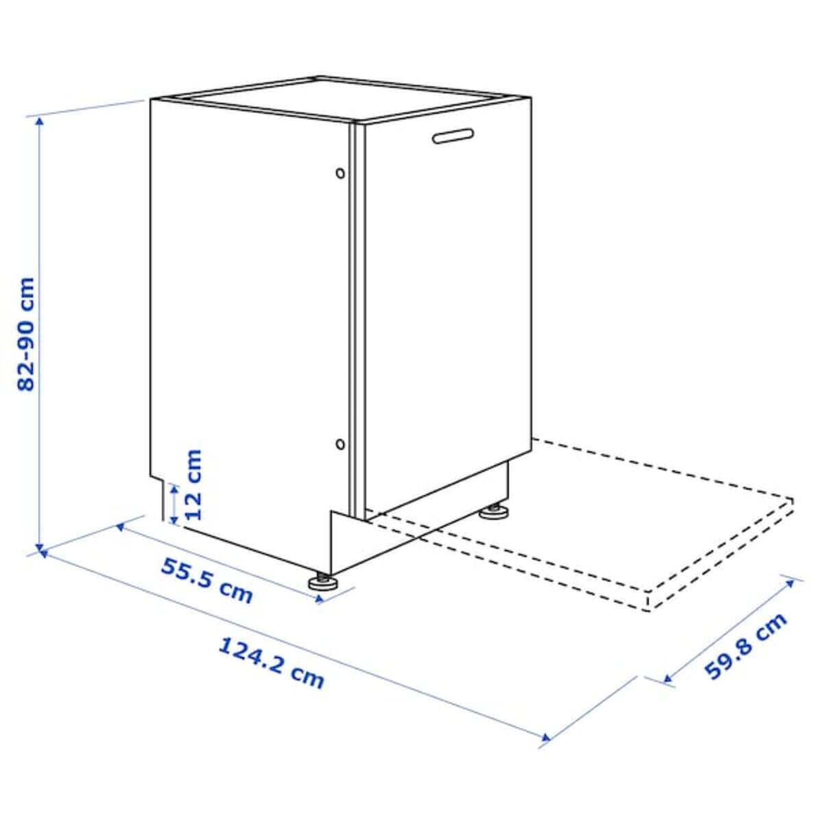 Bild 3 von RÅGLANDA  Geschirrspüler integr., IKEA 500 60 cm