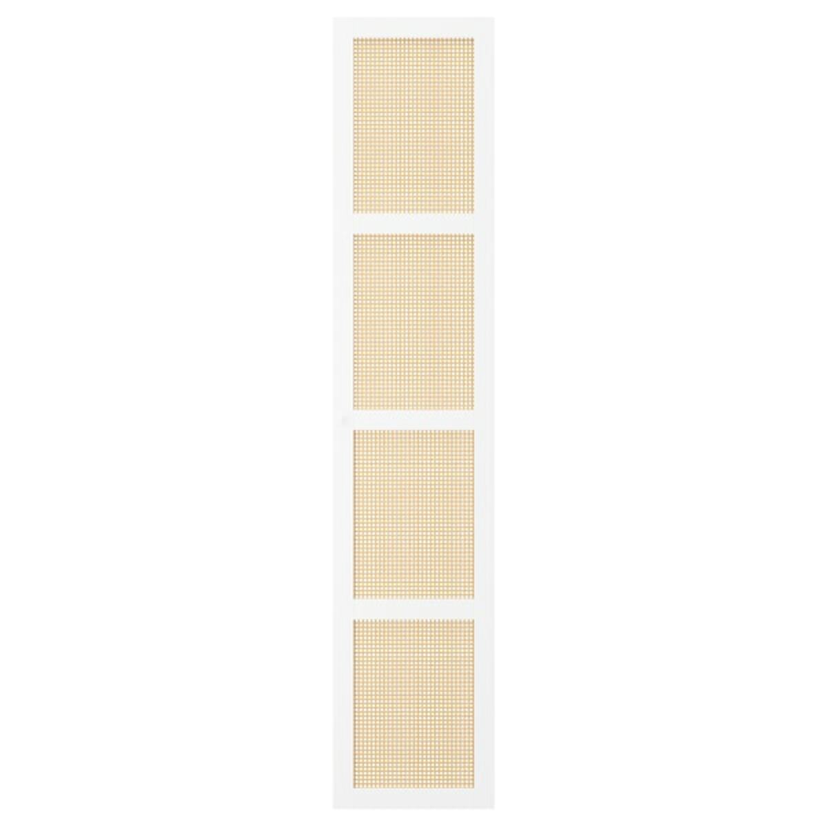 Bild 1 von HÖGADAL  Tür, weiß/geflochtener Bambus 40x192 cm