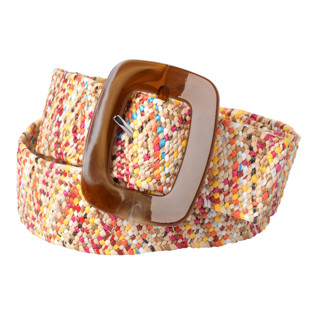Bild 1 von Damen Gürtel in gewebter bunter Form BEIGE / BUNT