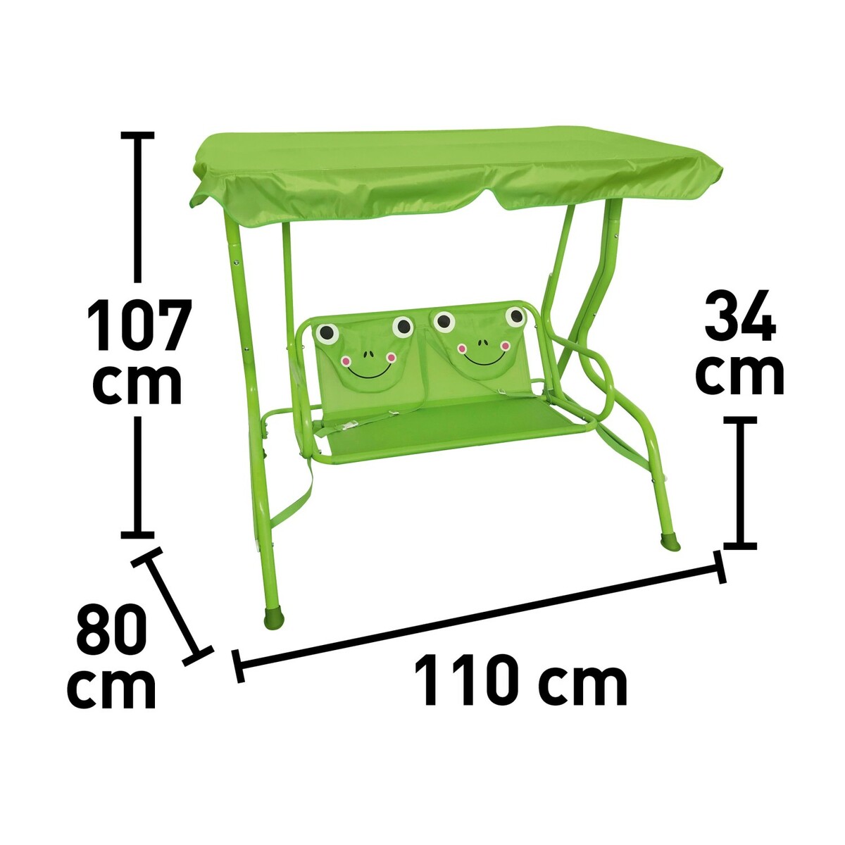 Bild 4 von Hollywoodschaukel für Kinder Abrigo Grün