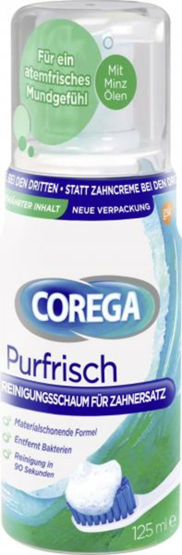 Bild 1 von Corega Purfrisch Reinigungsschaum für Zahnersatz