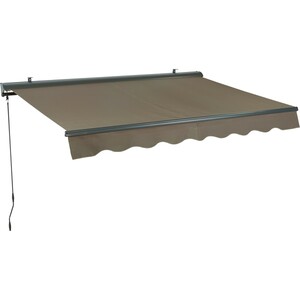 Hülsenmarkise Belport 4x2,5m Taupe mit Motor