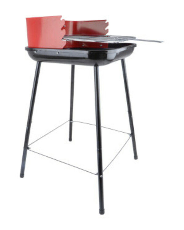 Bild 1 von Grill, ca. 41 x 40 x 74 cm, rot/schwarz