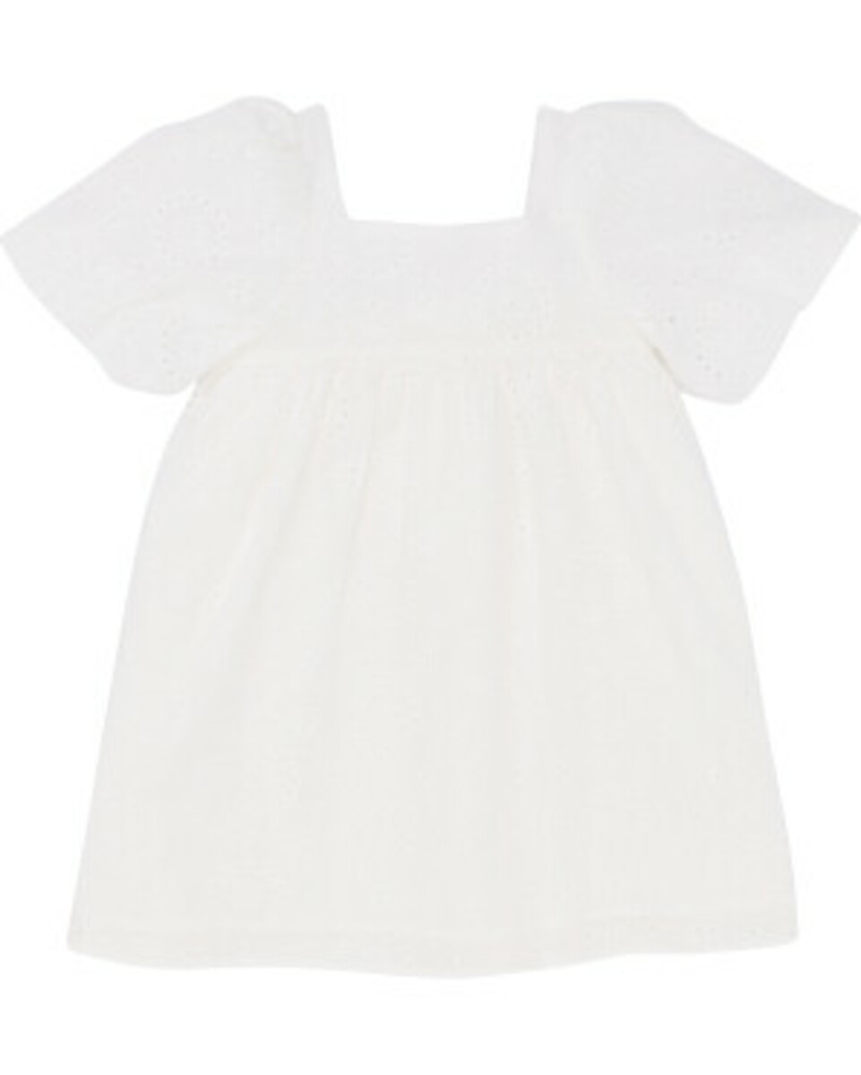 Bild 1 von Kleid mit Lochstickereien, Kiki & Koko, Puffärmel, weiß