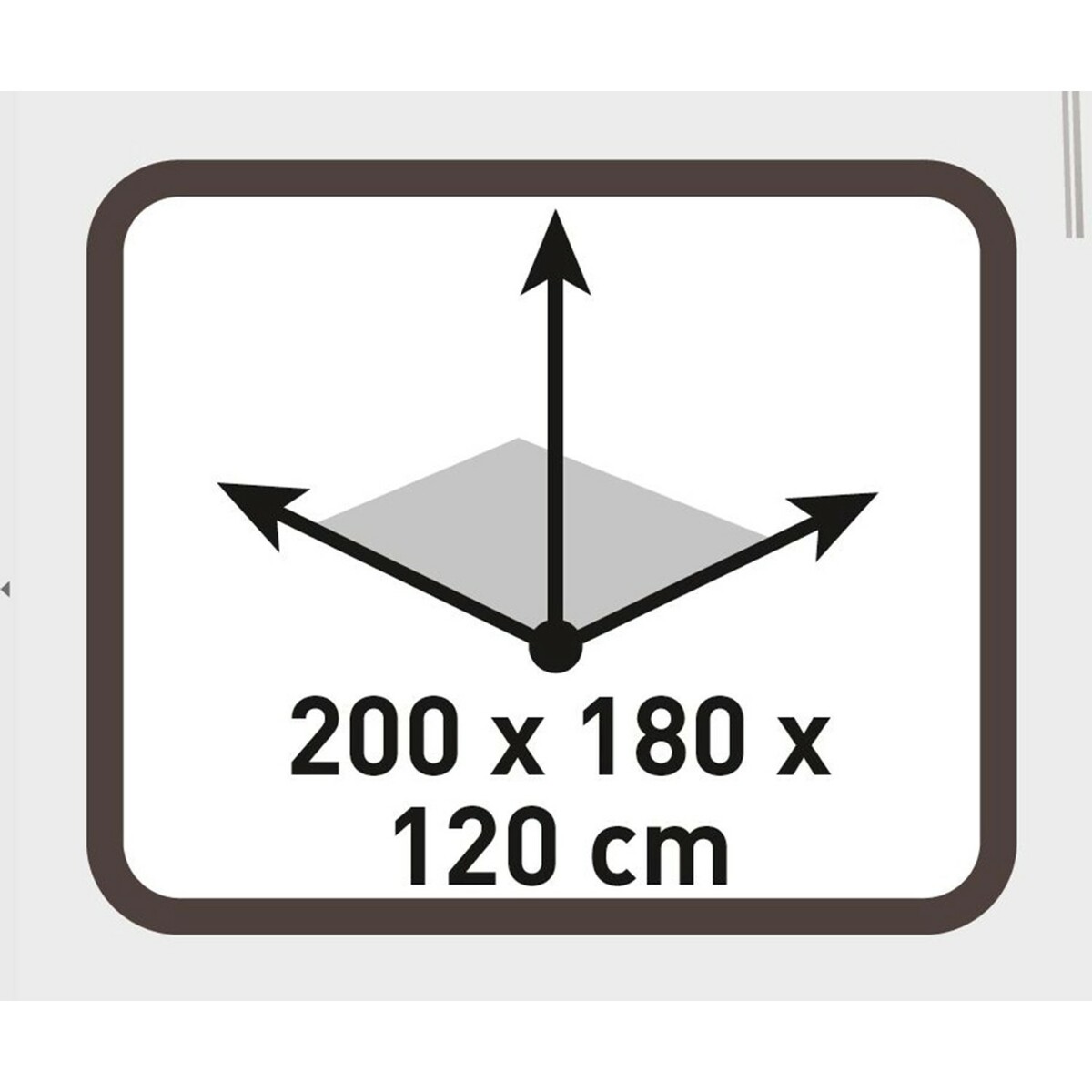 Bild 3 von 3 Personen Kuppel-Zelt 200 x 180 x 120 cm mit Belüftung und Mückennetz