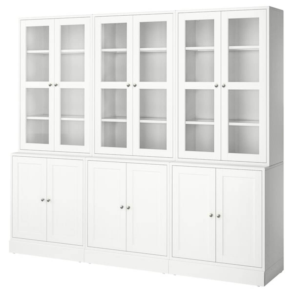 Bild 1 von HAVSTA  Kombination mit Glastüren, weiß 243x47x212 cm