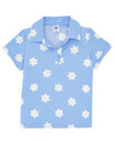 Bild 1 von Poloshirt Blumen, Kiki & Koko, gerippt, hellblau