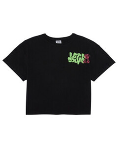 T-Shirt Oversize, Y.F.K., Rundhalsausschnitt, schwarz