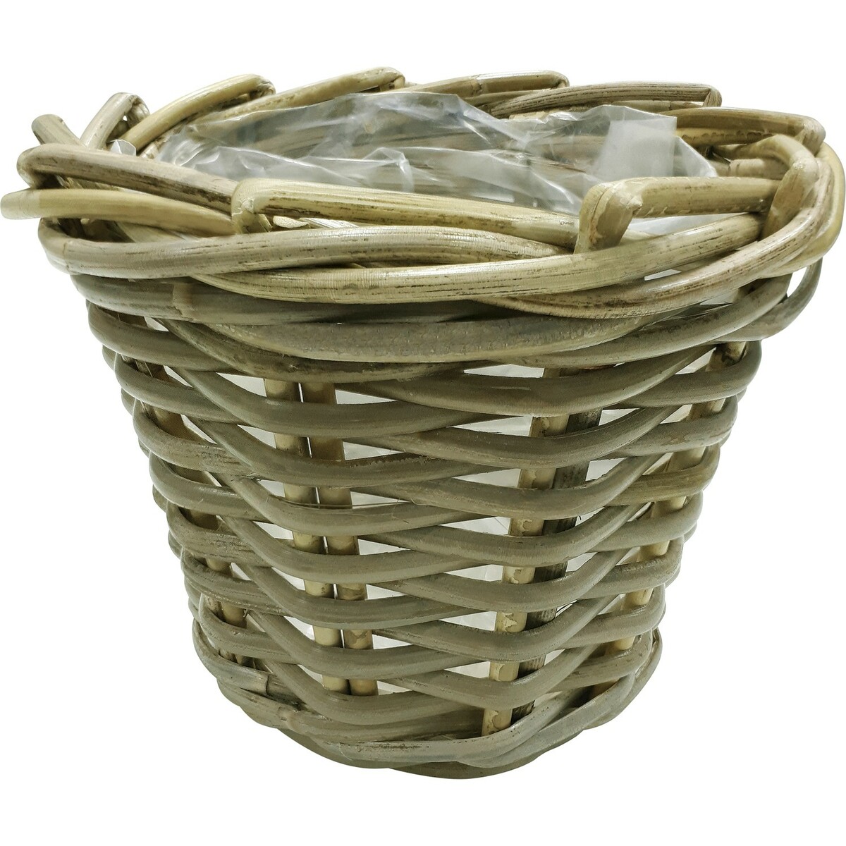 Bild 1 von Pflanzkorb aus Rattan 20 cm x 20 cm x 16 cm Grau