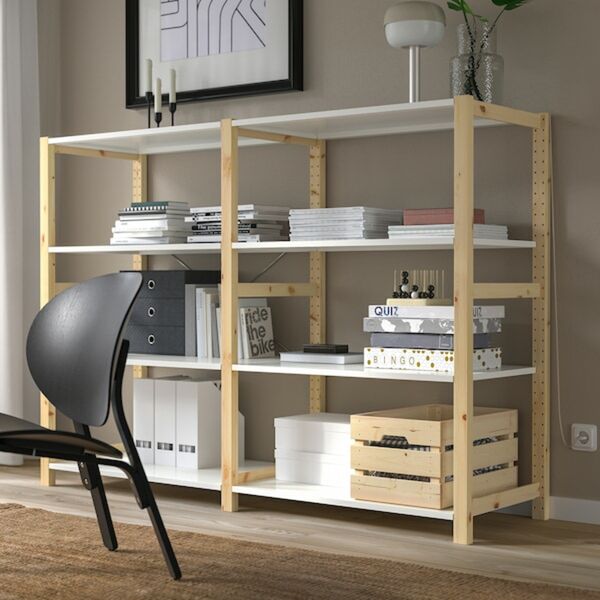 Bild 2 von IVAR  2 Elem/Regale, Kiefer/Metall weiß 175x50x124 cm