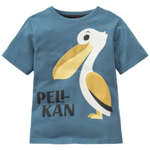 Kinder T-Shirt mit Pelikan-Print BLAU