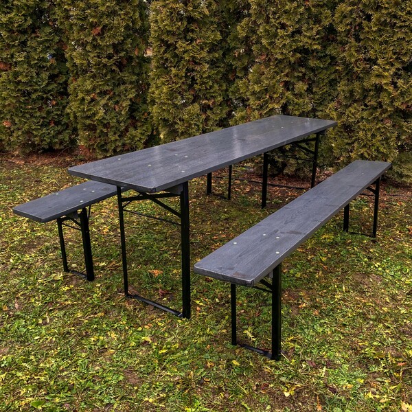 Bild 2 von Bierzeltgarnitur Schwarz-Grau